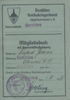 Mitgliedsbuch Reichskriegerbund Harsleben 1936 Mit Beitragsmarken - Non Classificati