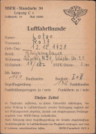 Luftfahrtkunde Teilnahmezettel NSFK Standarte 39 Leipzig - Non Classés