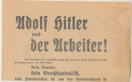 Wahlpropaganda NSDAP Liste 1, 4 Seiten - Ohne Zuordnung