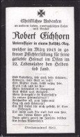 Sterbebildchen Uffz Robert Eichhorn Fallschirmjäger-Regt. - Ohne Zuordnung