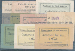 18 Stck. Notgeldscheine 1914, Sehr Guter Posten! - Altri & Non Classificati