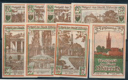 Notgeld 8er Serie Wörlitz 1922 - Autres & Non Classés
