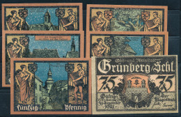 Notgeld 6er Serie Grünberg 1921 - Other & Unclassified