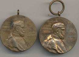 2 Stck. Medaille 100. Geburtstag Kaiser Wilhelm I. 1897 - Autres & Non Classés