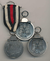 3 Stck. Medaille Winterschlacht Im Osten - Altri & Non Classificati
