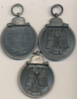 3 Stck. Medaille Winterschlacht Im Osten - Andere & Zonder Classificatie