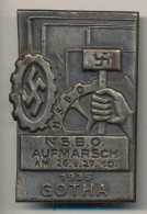 Anstecknadel NSBO-Aufmarsch Gotha 1935 - Other & Unclassified