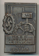 Anstecknadel NSBO-Aufmarsch Gotha 1935 - Otros & Sin Clasificación