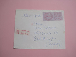 France Recommande Letter To Germany 1957 - Used Stamps