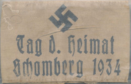 Armbinde III. Reich Tag Der Heimat Schomberg 1934 - Autres & Non Classés