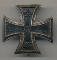 Eisernes Kreuz I. Klasse WK I 1914 Gewölbte Form - Autres & Non Classés