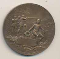 Frankreich Medaille In Orig. Schatulle, Französisches Kriegsministerium Concours De Tier Sign. Henri Dubois, Schützemeda - Autres & Non Classés