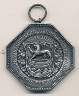Medaille Braunschweig Landesschießen 1930 In Schöppenstedt, 990 Ag - Altri & Non Classificati