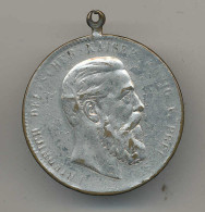 Medaille Lerne Leiden Ohne Zu Klagen! 15. Juni 1888, Friedrich Deutscher Kaiser, Fe Vers.d 40mm, Starker Abrieb - Autres & Non Classés