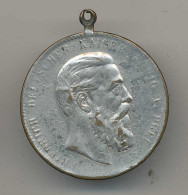 Medaille Lerne Leiden Ohne Zu Klagen! 15. Juni 1888, Friedrich Deutscher Kaiser, Fe Vers.d 40mm, Starker Abrieb - Otros & Sin Clasificación