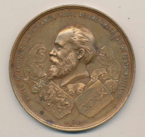 Medaille Niederlande Willem III. (1849-1890) -1883, Von Fisch. 70 Mm Br Prämie Der Internationalen Kolonial- Und Außenha - Otros & Sin Clasificación