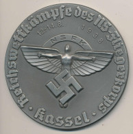 Plakette Reichswettkämpfe Des NSFK Kassel 1938 D 82 Mm - Other & Unclassified