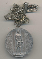 Siegermedaille Neckarau 21.7.1935 1. Sieger 2. Nat. Spttt. Br Vers. D 40 Mm, An Kette - Sonstige & Ohne Zuordnung