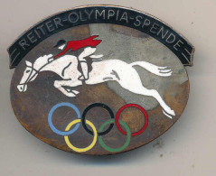 Tragbare Plakette Reiter-Olympiaspende - Autres & Non Classés