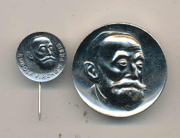 DDR, Medaille Rudolf Virchow-Preis, Auszeichnung In Der Medizin Mit Dazugehöriger Anstecknadel - Sonstige & Ohne Zuordnung
