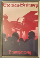 Plakat Grotrian Steinweg Braunschweig, Sig. Ludwig Hohlwein München 1934 53x83 Cm Im Rahmen - Posters