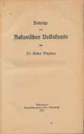 Beiträge Zur Askanischen Volkskunde, Dr. Oskar Stephan, Aschersleben 1925, 396 Seiten, 2 Karten, äusserst Selten!! - Autres & Non Classés