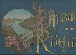 Album Vom Rhein Von Mainz Bis Köln, M. Ziegler 1891, Kollationiert, Farb-/goldgeprägter Leinen-Einband, Schnitt Rundum V - Other & Unclassified