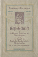 Bad Mergentheim Sängerkranz, Festschrift Zur 50-Jahrfeier 1908, 32 Seiten - Andere & Zonder Classificatie