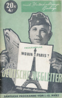 Paris Deutscher Wegleiter Heft 15 104 Seiten, Zahlr. Reklame - Autres & Non Classés