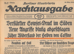76 Stck. Zeitung Berliner Abendausgabe/Berliner Nachtausgabe/Berliner Lokanzeiger 1942-1944, Beste Erhaltung! - Autres & Non Classés