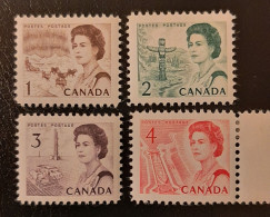 Canada 1967 MH Sc.#454*-457*  1-4c Centennial - Unused Stamps