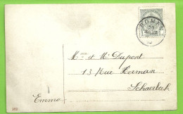 81 Op Kaart Stempel BOMEL  (coba 50) (K5489) - 1893-1907 Wappen