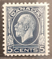 Canada 1932 MH Sc.#199*  5c King George V, Medallion Issue - Ungebraucht