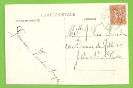 108 Op Kaart Stempel OETINGHEN (K5538) - 1912 Pellens