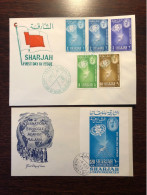 SHARJAH  FDC COVER 1962 YEAR MALARIA HEALTH MEDICINE STAMPS - Sharjah