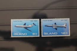 Island 432-433 Postfrisch Flugzeuge #SE115 - Sonstige & Ohne Zuordnung