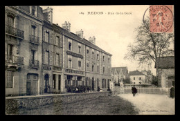 35 - REDON - RUE DE LA GARE - HOTEL DE BRETAGNE - Redon