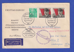 DDR Lp-Brief Ab Berlin Befördert Mit KLM über Amsterdam Nach Ankara, 16.4.56 - Sonstige & Ohne Zuordnung