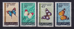 Mauretanien 1966 Schmetterlinge  Mi-Nr. 290-293 Postfrisch ** - Mauritanie (1960-...)