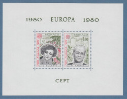 Monaco 1980 Europa-CEPT Seltener Sonderdruck Mi.-Nr. 1421-22  Postfrisch ** - Autres & Non Classés