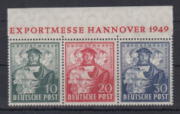 Bizone Hannover-Messe Mi.-Nr. 103-105 Blockmarken Als Zusammendruck ** - Mint