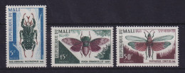 Mali 1967 Käfer  Mi-Nr. 151-153 Postfrisch ** - Mali (1959-...)