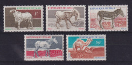 Mali 1969 Einheimische Nutztiere  Mi-Nr. 205-209 Postfrisch ** - Mali (1959-...)