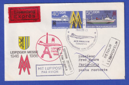 DDR 1986 So.-Ganzsache Leipziger Messe Mit So.-O CONCORDE Leipzig-Paris 18.3.86 - Andere & Zonder Classificatie