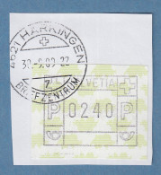 Schweiz 1997 FRAMA-ATM Landkarte Der Schweiz, Druck SCHWARZ, Mi-Nr. 5ye 0240 O - Automatic Stamps