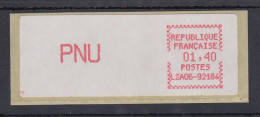 Frankreich ATM CGA-Alcatel LSA06-92184 Wert PNU 1,40 Spitze Ecken, Mittelrosa - Otros & Sin Clasificación