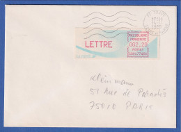 Frankreich-ATM Komet C001.77468 LETTRE 2,20 Auf FDC Mit Masch.-O 14.11.88 - Andere & Zonder Classificatie