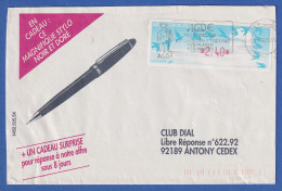 Frankreich ATM Vogelzug Automat LISA Wert 2,40 Auf Bedarfsbrief, März 1995 - Autres & Non Classés