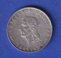 2-Reichsmark Silbermünze Friedrich Schiller 1934 F - 5 Reichsmark