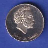 Silbermedaille Deutschland 1997 Werner Von Siemens 150. Geburtstag 19,8g Ag999 - Non Classés